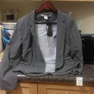 sz Med necessary objects grey blazer